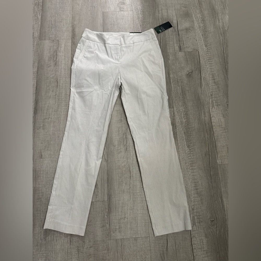 Worthington Women's Light Gray Straight-Leg Pants